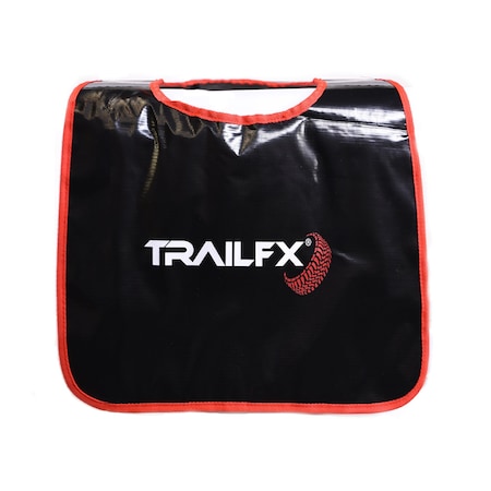 Trailfx WINCH ACCESSORIES Drape Over Cable To Absorb Cable Whip Black Orange Reflective WA045